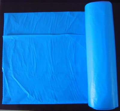 HDPE Blue Disposable  C Fold can liner
